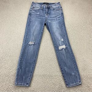 Judy Blue Women's Shredding Up My Life Distressed Relaxed Fit Jeans |  Size: 27